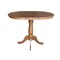 International Concepts Round 36 in Round Extension Dining Table with 4 Stools, Distressed Oak, 36 in W, 48 in L, 35.3 in H K42-36RXT-6B-S6132-4 - alternate 3
